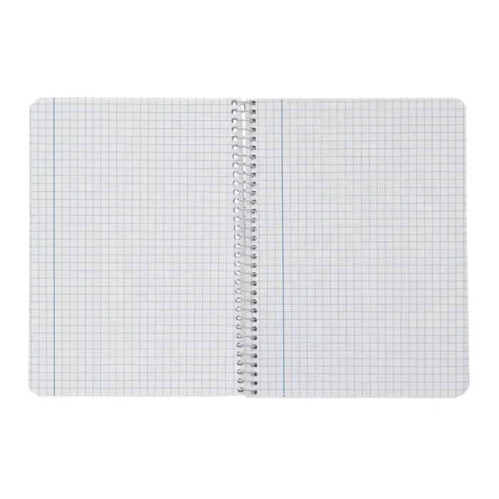 Liderpapel Cuaderno Espiral A4 Smart Tapa Blanda 80 Hojas 75gr Cuadro 6 mm con Margen Colores Surtidos 6