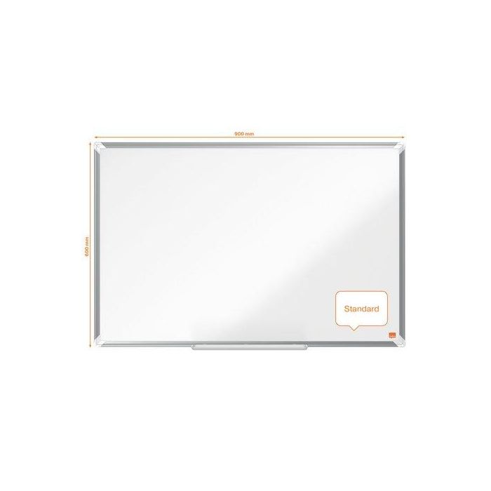 Pizarra Blanca Magnetica Nobo Premium Plus Lacada Marco Aluminio 90X60 Cm
