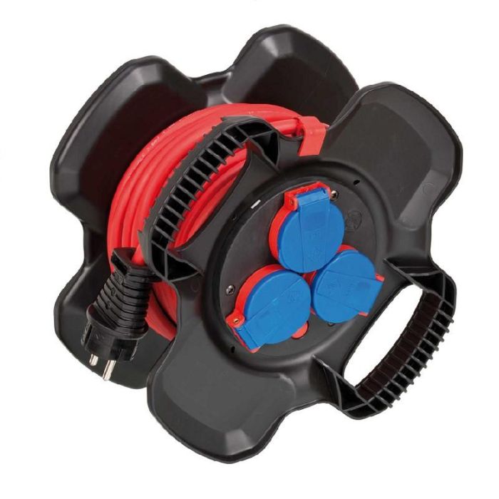 Enrollacables Brennenstuhl IP44 AT-N05V3V3-F3G1,5 10 m 3 x 1,5 mm 3 Enchufes