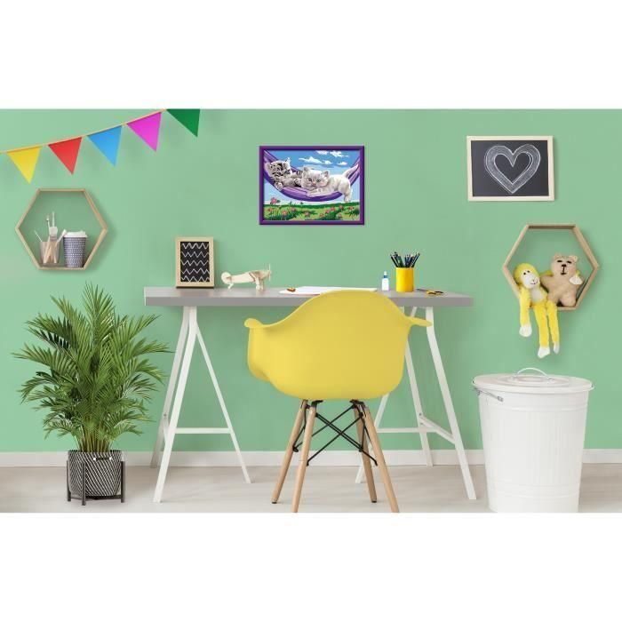 CreArt Kids - Kit de pintura por números "Gatitos en la hamaca" (18 x 24 cm), 9 años en adelante, 25828, Ravensburger 3 CreArt Kids - Kit de pintura por números "Gatitos en la hamaca" (18 x 24 cm), 9 años en adelante, 25828, Ravensburger 3