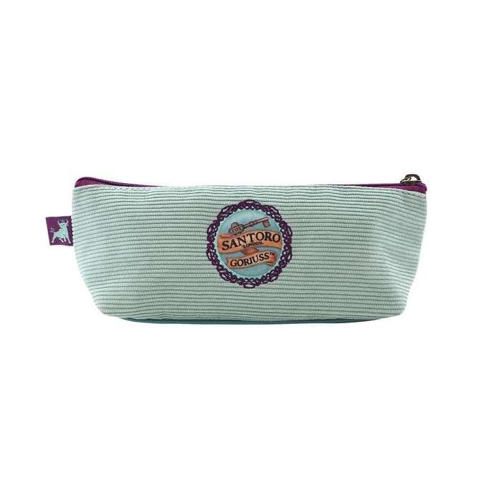 Estuche Escolar Gorjuss Curiosity Gris Verde (22.3 x 8.8 x 5.7 cm)