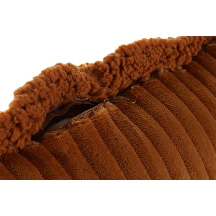 DKD Home Decor Cojin Terracota 15 x 45 x 45 cm Poliester Borreguito 2