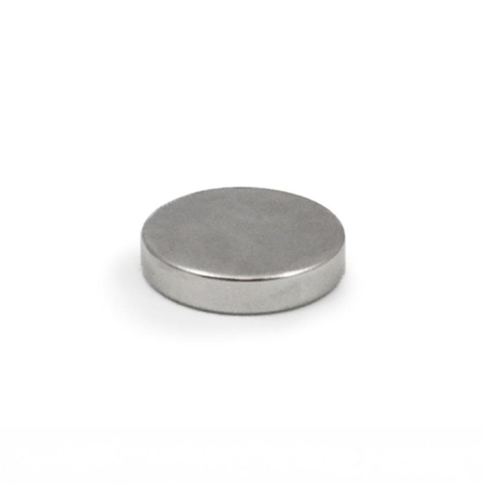 Micel IM28 Imán Neodimio Disco Ø25x5mm Níquel, Carga Máxima 8.5 kg, Magnetización Axial