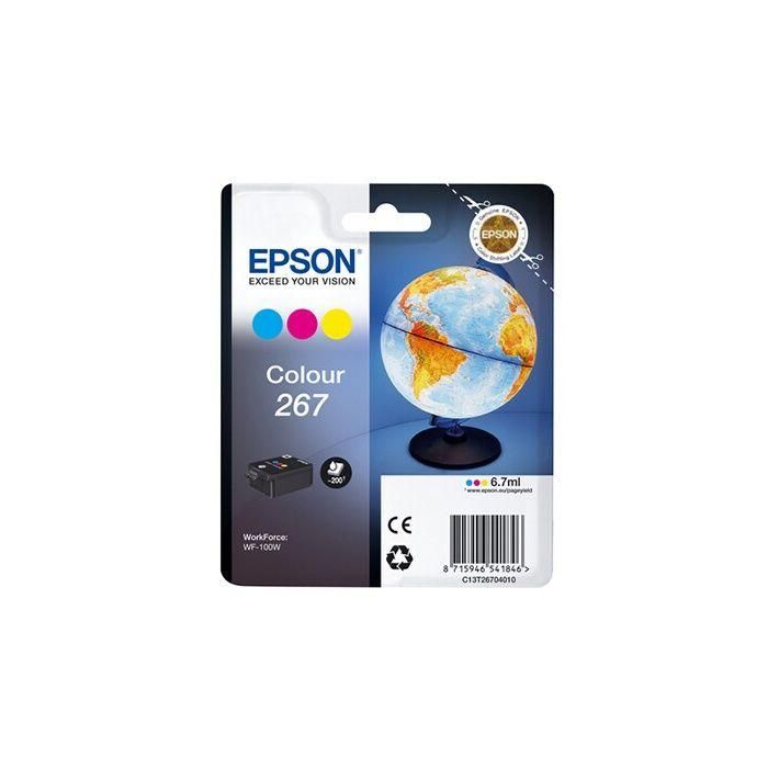 Cartucho de tinta EPSON 267 - Cian, Magenta y Amarillo - Capacidad estándar 200 páginas Cartucho de tinta EPSON 267 - Cian, Magenta y Amarillo - Capacidad estándar 200 páginas