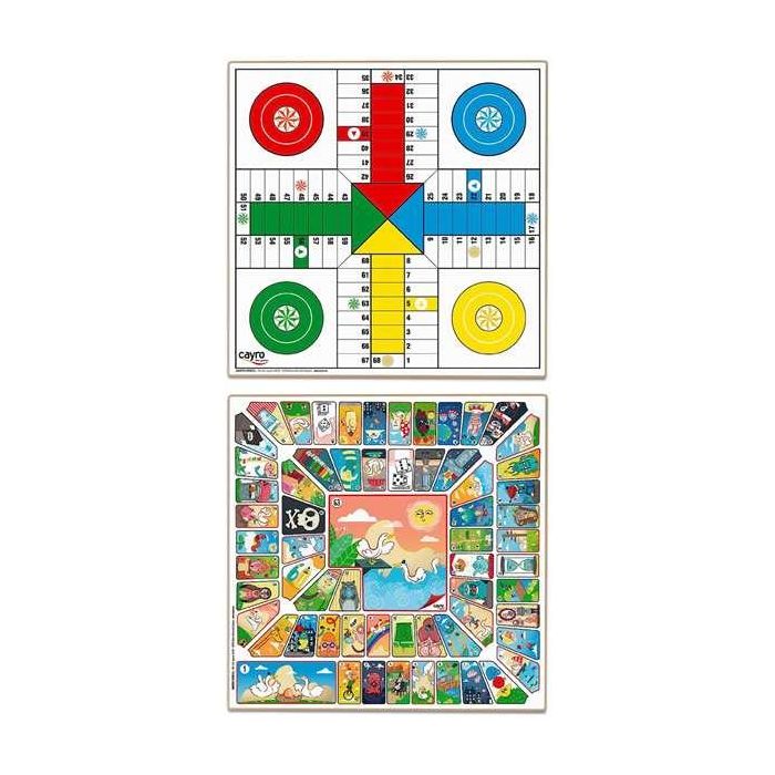Cayro Tablero Parchis y Oca de Madera 40x40 cm sin Accesorios 3