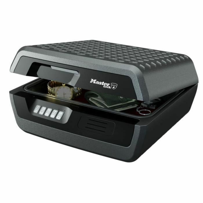 Master Lock Caja Fuerte Electrónica Ignífuga e Impermeable 10L Formato L para Documentos A4, Certificada UL/ETL 30 Minutos Fuego 0 Master Lock Caja Fuerte Electrónica Ignífuga e Impermeable 10L Formato L para Documentos A4, Certificada UL/ETL 30 Minutos Fuego 0