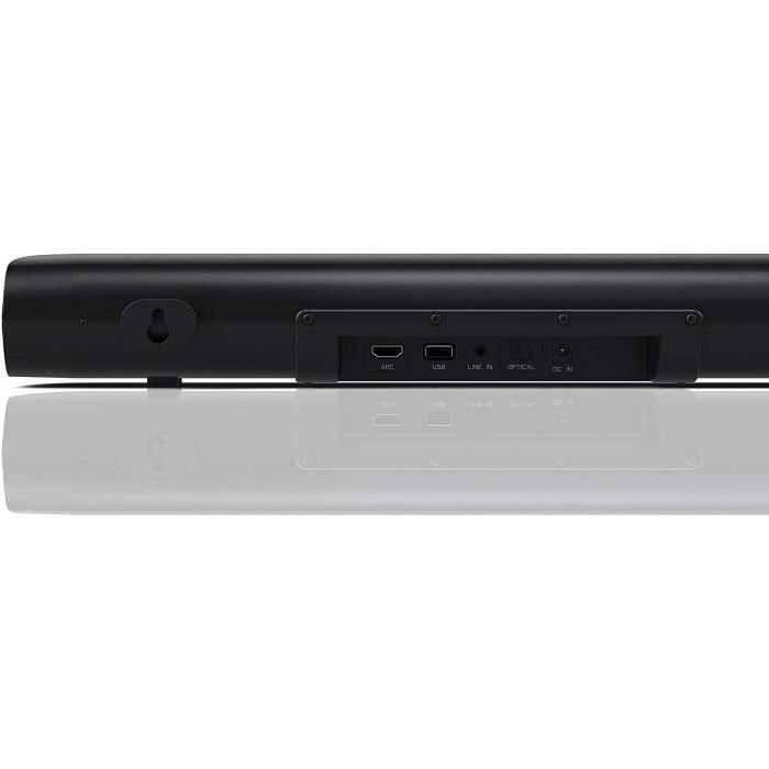 Sharp HT-SB107 Soundbar 2.0 Canales 90W Negro con Bluetooth 4.2, HDMI y USB 2