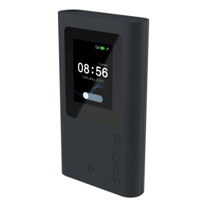 Strong 5GMIFIAX1800 Enrutador Inalámbrico Portátil 5G Wi-Fi 6 (802.11ax) Doble Banda (2.4/5 GHz) 1201 Mbps Negro