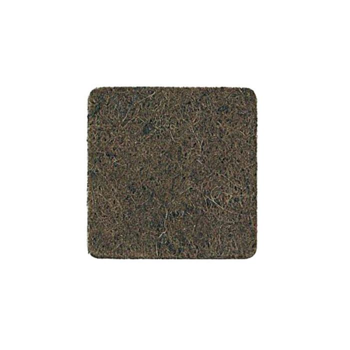 Herrajes Alk Fieltro Adhesivo Cuadrado Marrón 100mm para Patas de Muebles, Protector Suelos Arañazos, Pack 6 Unidades