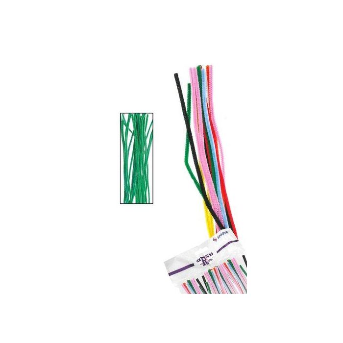 Limpia Pipas Varilla Verde 30 Cms. Bolsa De 40 (Set de 12)