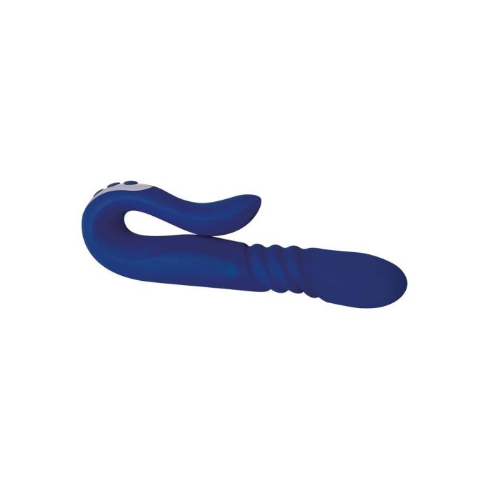 Vibrador Punto G Adam & Eve Deluxe Thruster Azul 3 Vibrador Punto G Adam & Eve Deluxe Thruster Azul 3
