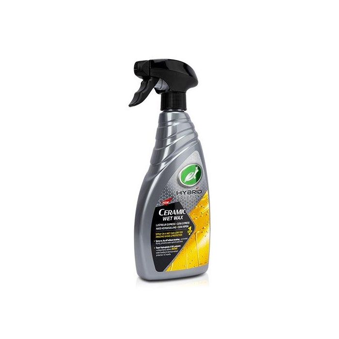 Turtle Wax Cera Rapida Hybrid Solutions Ceramic Technology TW53350 con Sio2 y Polimeros Super Hidrofobicos para Brillo y Proteccion Duradera