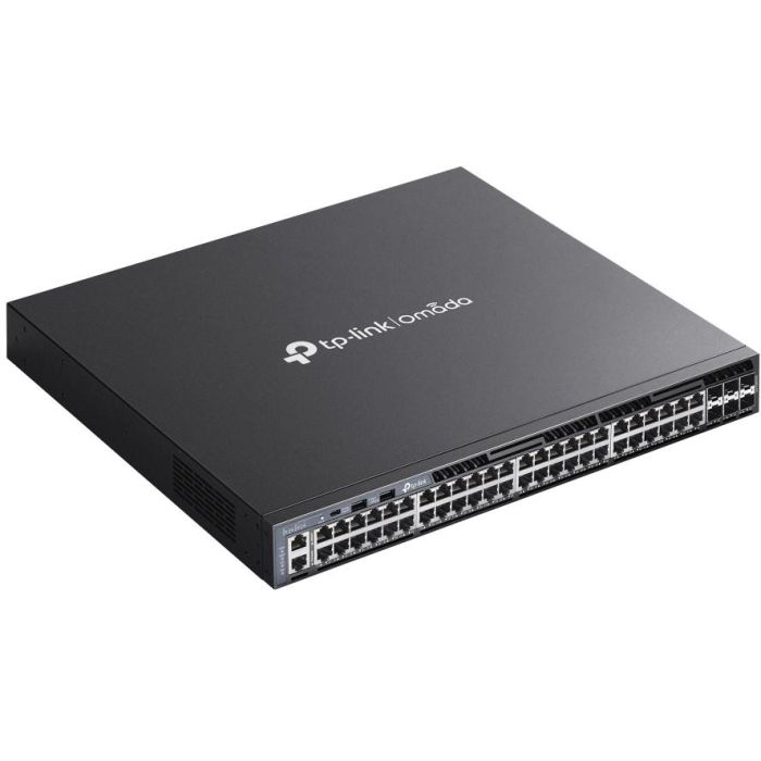 Tp - link Switch Gestionable Omada L3 SG6654X, 48 Puertos Gigabit, 6 SFP+ 10G, Stackable, Alta Disponibilidad 3