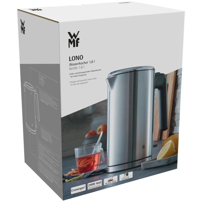 WMF 0413130011 Hervidor de Agua, 1.6L, 2400W, Acero Inoxidable, Indicador de Nivel de Agua, Protección Contra Sobrecalentamiento, Sin Cables 7 WMF 0413130011 Hervidor de Agua, 1.6L, 2400W, Acero Inoxidable, Indicador de Nivel de Agua, Protección Contra Sobrecalentamiento, Sin Cables 7