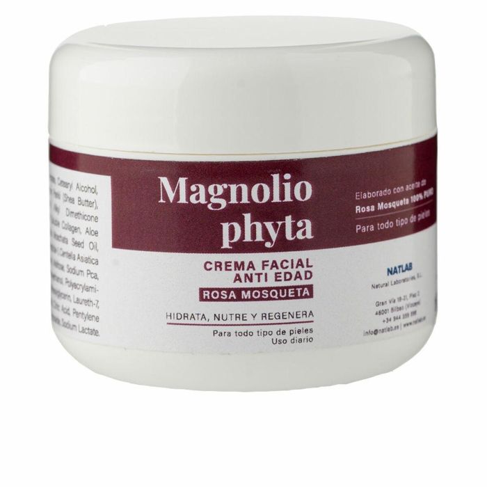 Magnoliophyta Crema Facial Antiedad Rosa Mosqueta 50 ml | Regeneradora e Hidratante Profunda para Reducir Arrugas y Líneas de Expresión
