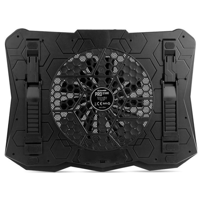 Nox NXHUMMERPROSTAND Soporte Refrigerante para Portátiles hasta 17.3" con Iluminación LED RGB y Ventilador de 170mm Ajustable 2