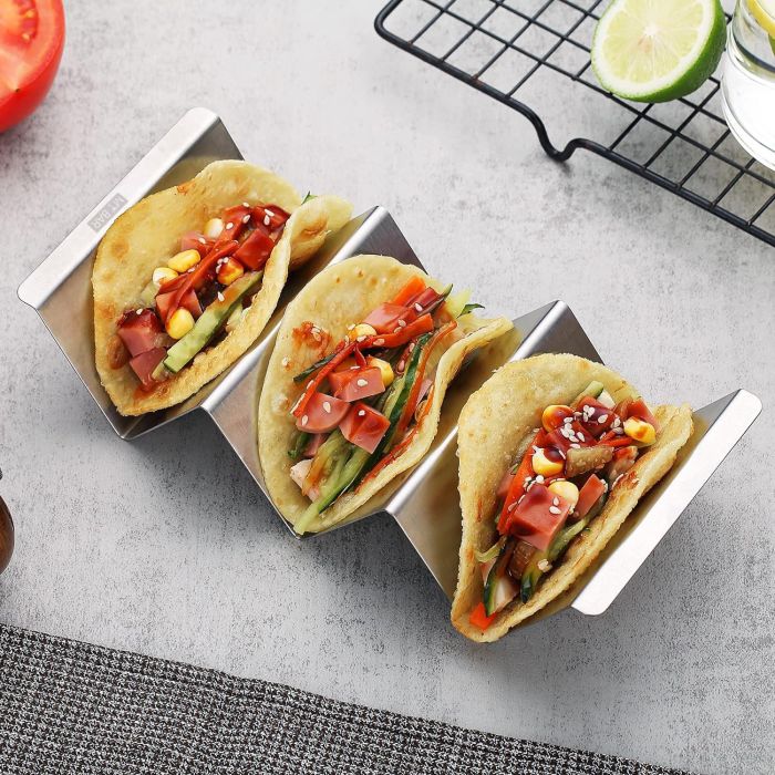 Soporte Para 3 Tacos My Bar - Inde (24 Unidades) 3 Soporte Para 3 Tacos My Bar - Inde (24 Unidades) 3