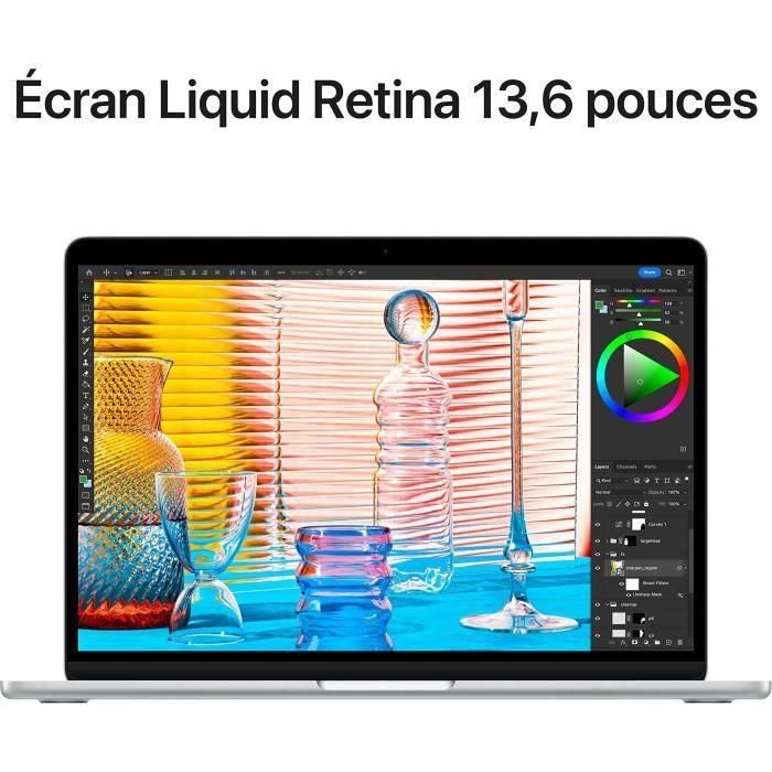 Apple - MacBook Air M2 de 13,6'' - 16 GB de RAM - 256 GB de almacenamiento - CPU de 8 núcleos - GPU de 8 núcleos - Plata 3 Apple - MacBook Air M2 de 13,6'' - 16 GB de RAM - 256 GB de almacenamiento - CPU de 8 núcleos - GPU de 8 núcleos - Plata 3