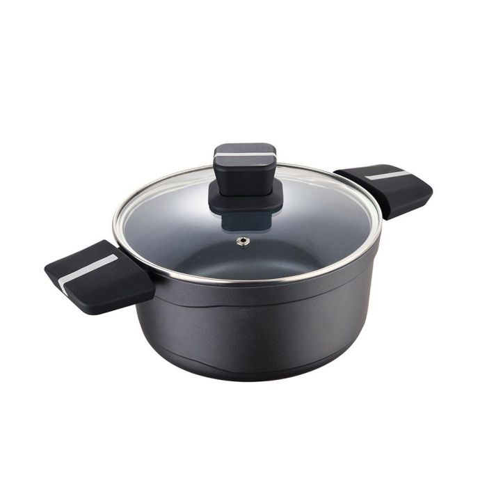 Cacerola Con Tapa San Ignacio Bistro SG6426 Negro mate Ø 24 x 12 cm 4 L