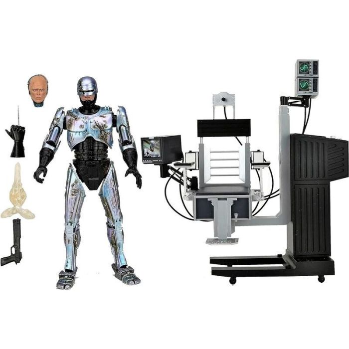 NECA Robocop Battle Damaged Ultimate con Witch Chair Figura Articulada 18cm con Accesorios