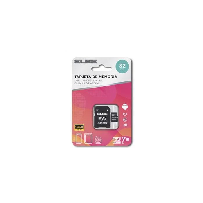 Elbe Tarjeta Micro SD 32GB MSD-1032 UHS-I U1 Full HD