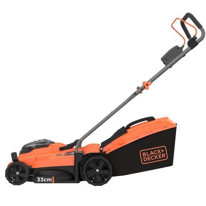 BLACK & DECKER Cortacésped Inalámbrico LITIO 18V 33 cm - 2.5Ah - 2 baterías - 1 cargador - BCMW3318L2-QW 1 BLACK & DECKER Cortacésped Inalámbrico LITIO 18V 33 cm - 2.5Ah - 2 baterías - 1 cargador - BCMW3318L2-QW 1