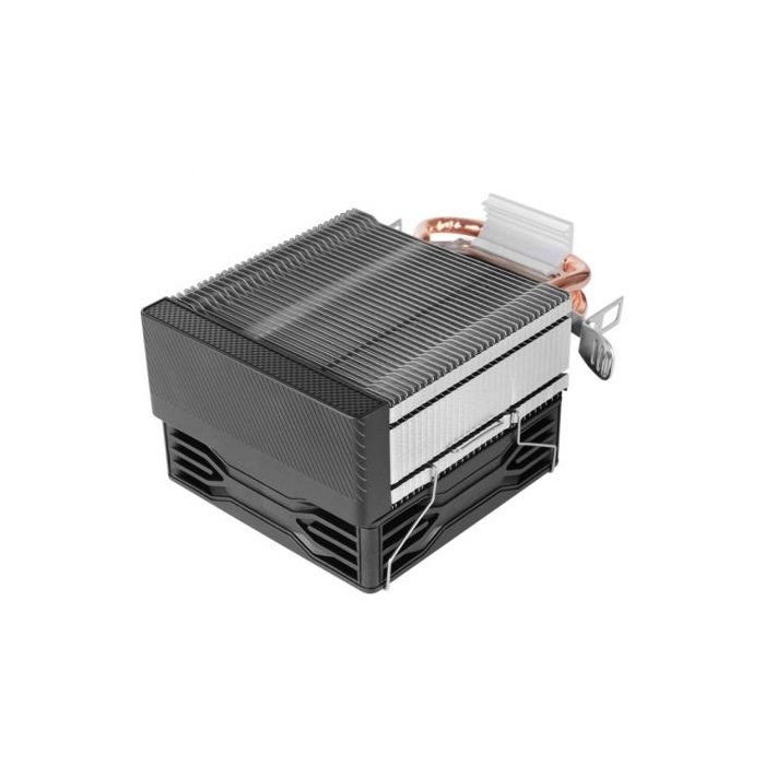 Mars Gaming MCPU-X2 Disipador CPU Low Profile con 2 Heatpipes, Ventilador PWM FDB, 150W TDP, Compatible con Intel LGA 1700/1200 y AMD AM5/AM4 3