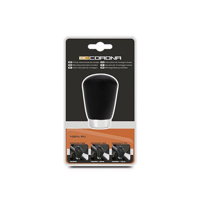 Abc Pomo Oem 2 Corto Piel Negro POM30168 Accesorio Coche 2