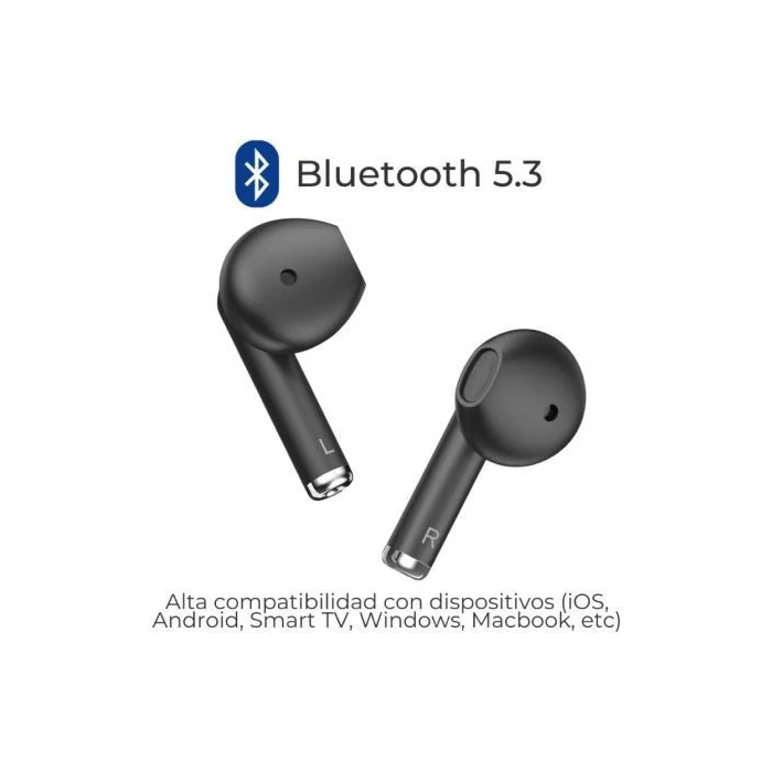 ZTE EB2201 Auriculares Bluetooth Inalámbricos Buds 2, Bluetooth 5.3, Autonomía Total 25h, IPX4, Negros 2