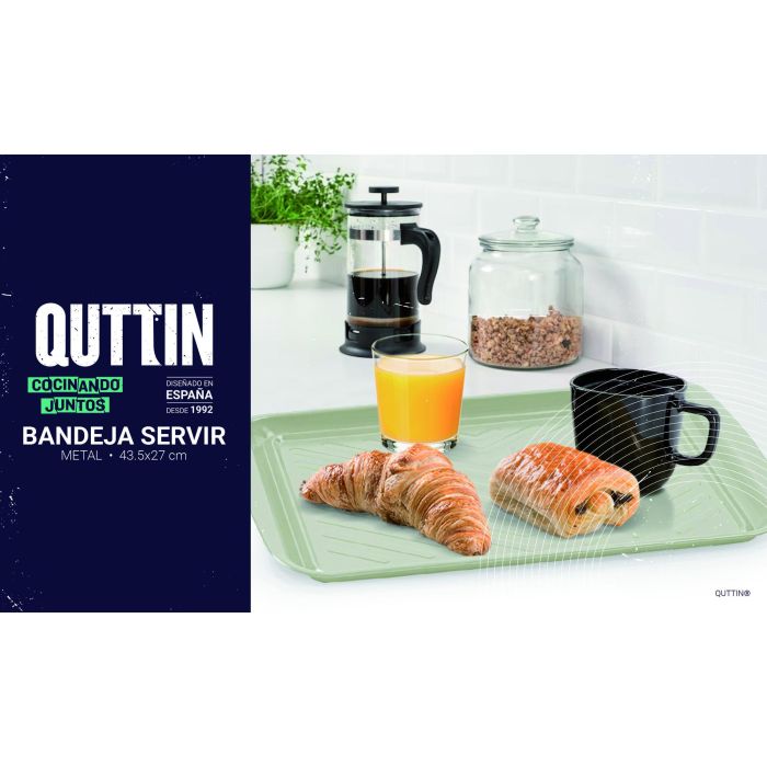 Bandeja de metal para servicio 43.5 x 27 cm 3 surtidos Quttin - Inde (12 Unidades) 3 Bandeja de metal para servicio 43.5 x 27 cm 3 surtidos Quttin - Inde (12 Unidades) 3