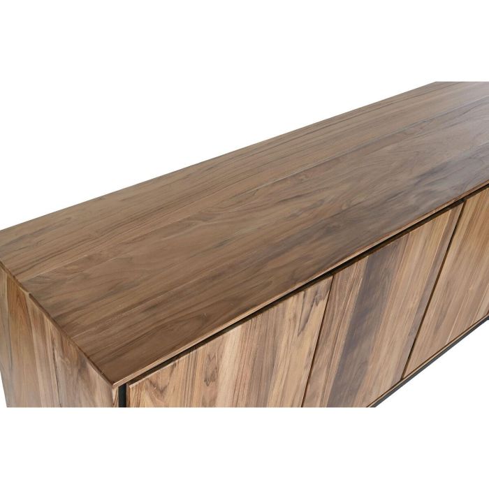 DKD Home Decor Buffet Alpino Teca Santkalp Madera de Teca y Acacia Marrón con 4 Puertas y 2 Estanterías 175x40x80 cm 6 DKD Home Decor Buffet Alpino Teca Santkalp Madera de Teca y Acacia Marrón con 4 Puertas y 2 Estanterías 175x40x80 cm 6