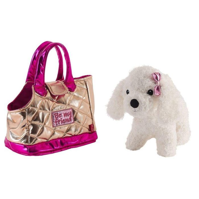 Bolso mano + peluche Dorado perro Didi 28cm 2