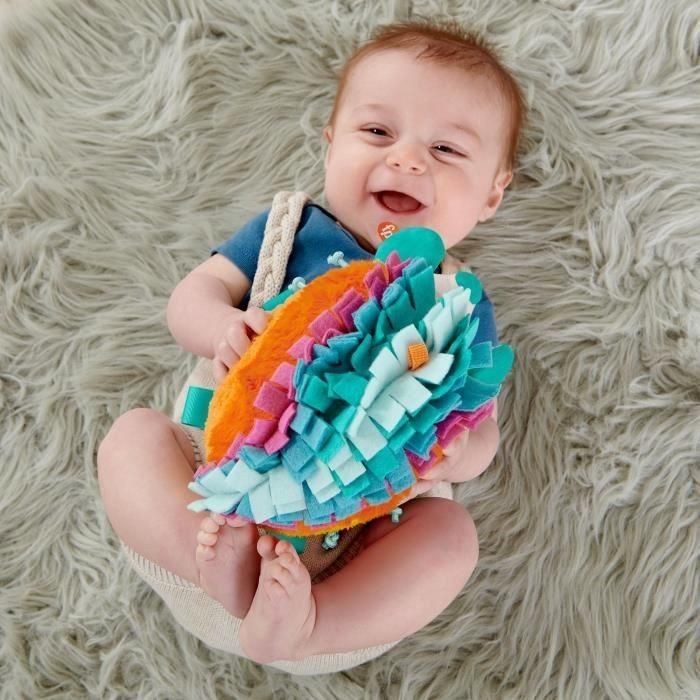 Fisher-Price HBP42 Mi Pequeño Erizo Sensorial - Peluche de actividades para bebés desde el nacimiento. 1