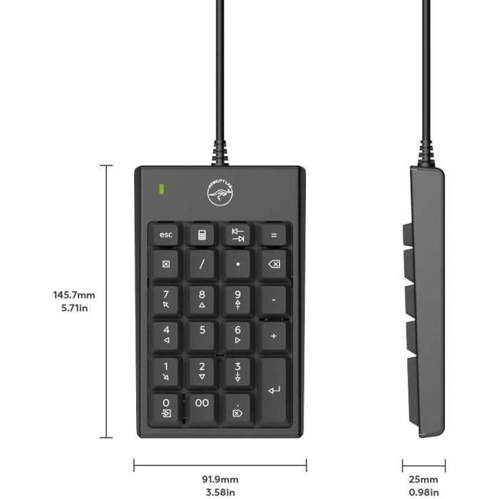 Teclado MOBILITY LAB - USB - Negro - Netbook 5 Teclado MOBILITY LAB - USB - Negro - Netbook 5