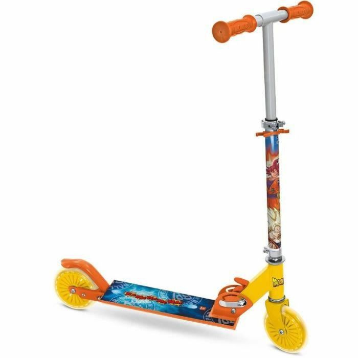 Mondo MON8001011287055 Scooter Plegable con Almohadilla y 2 Ruedas - Diseño Dragon Ball 2
