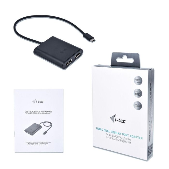 Adaptador USB-C i-Tec C31DUAL4KDP Thunderbolt 3 1 Adaptador USB-C i-Tec C31DUAL4KDP Thunderbolt 3 1