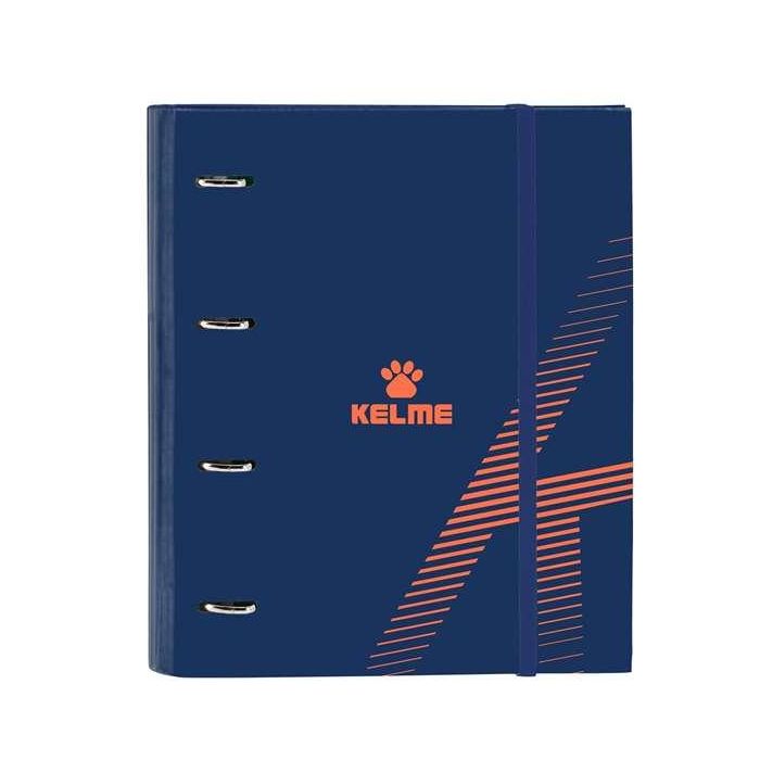 Carpeta de anillas Kelme Navy blue Naranja Azul marino (27 x 32 x 3.5 cm)