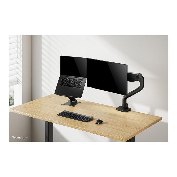 Neomounts DS20-740BL1 Soporte para portátil para pantallas de 11-15", hasta 5 kg, altura ajustable 1,7-16,8 cm, plegable, compacto, negro 9