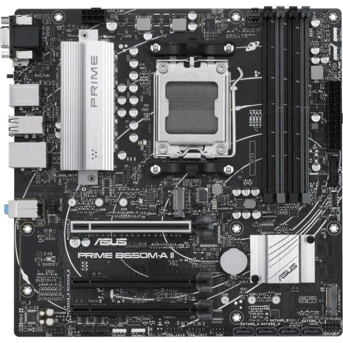 Asus 90MB1EH0-M0EAYC Placa Base Prime B650M-A II-CSM Socket AM5 Micro ATX DDR5 PCIe 5.0 M.2 para AMD Ryzen 7000/8000