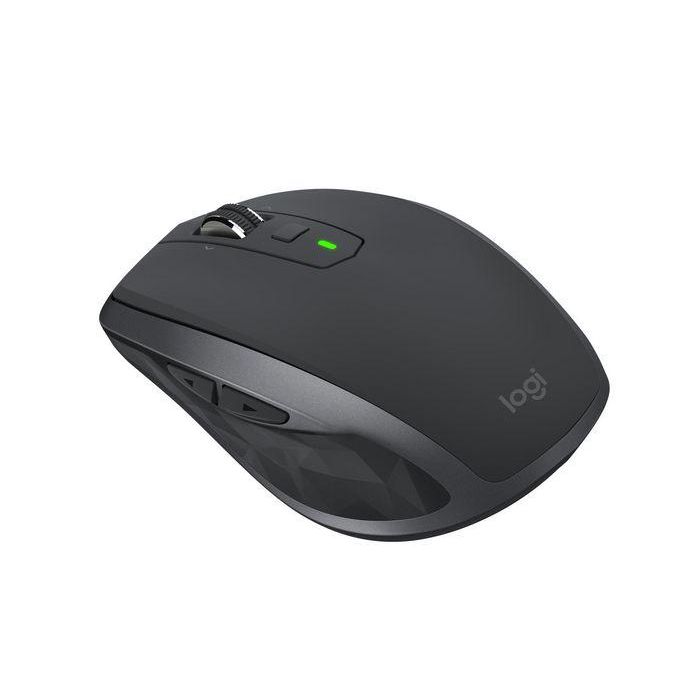 Logitech MX Anywhere 2S Wireless Mobile Mouse, RF Wireless + Bluetooth, Lithium Polymer (LiPo), Graphite 2
