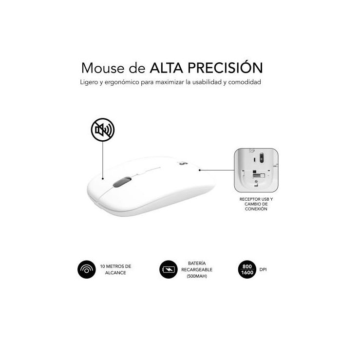 SUBBLIM Combo Dual Prestige Extendido Plata/Blanco 6 SUBBLIM Combo Dual Prestige Extendido Plata/Blanco 6