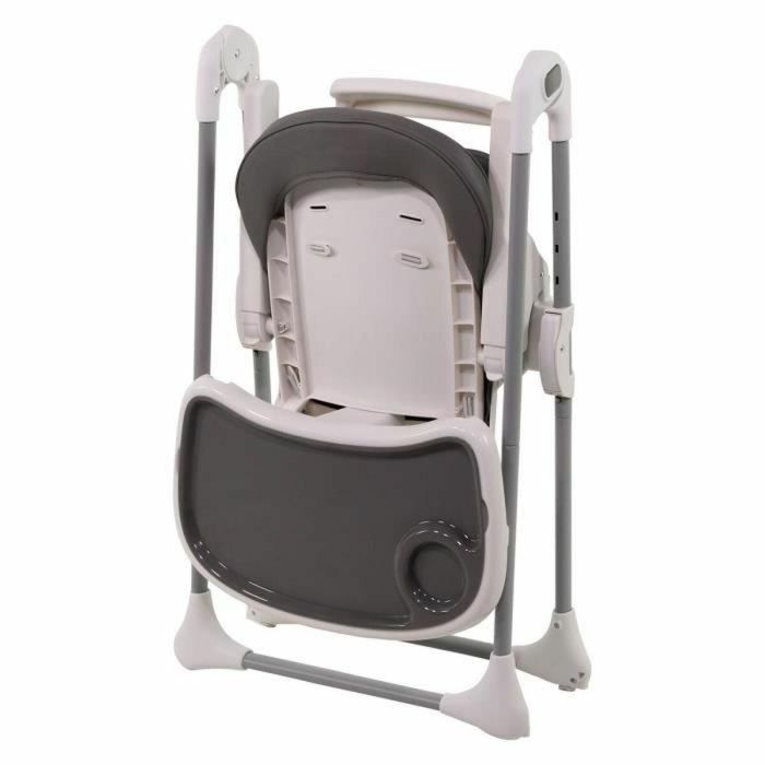 Trona NANIA BIANCA - 6 meses a 36 meses - Respaldo reclinable - Altura regulable - Plegado compacto - Gris 3 Trona NANIA BIANCA - 6 meses a 36 meses - Respaldo reclinable - Altura regulable - Plegado compacto - Gris 3