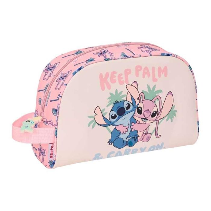 Safta Neceser Adaptable a Carro Stitch Beach (Disney Lilo & Stitch) – Estuche de Aseo para Viajes y Escuela, Medidas: 180x280x100 mm Safta Neceser Adaptable a Carro Stitch Beach (Disney Lilo & Stitch) – Estuche de Aseo para Viajes y Escuela, Medidas: 180x280x100 mm