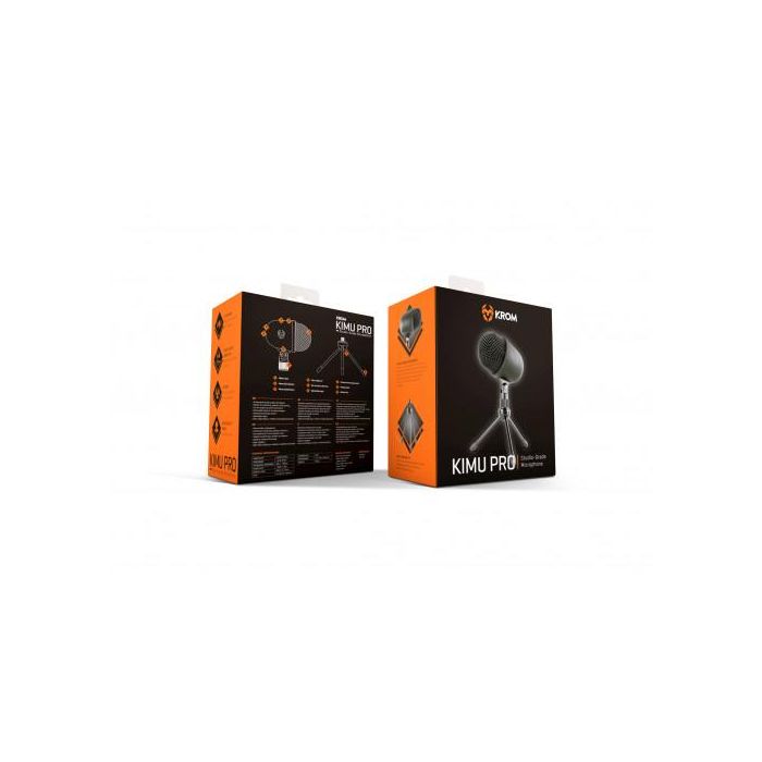 Krom Kimu Pro Negro Micrófono para PC con Sonido de Estudio, Fácil de Transportar, NXKROMKIMUPRO 18