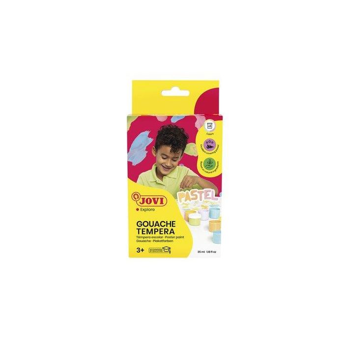 Tempera Jovi Gouache 35 Ml (Bote) Estuche De 6 Colores Pastel