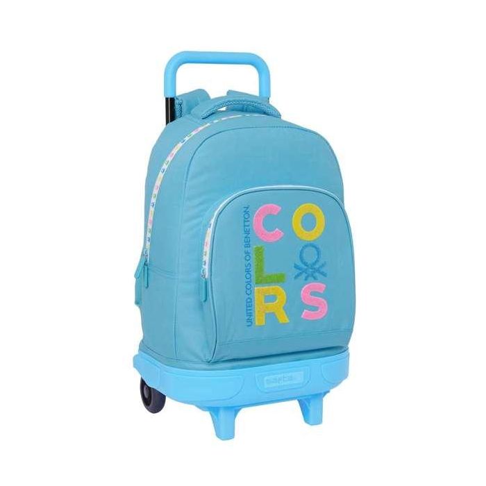 Mochila Escolar Benetton Spring Azul cielo 33 x 45 x 22 cm Mochila Escolar Benetton Spring Azul cielo 33 x 45 x 22 cm