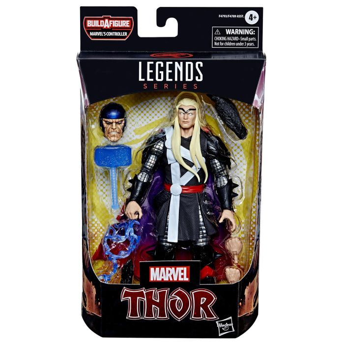Hasbro Marvel Legends Thor - Figura articulada de 15 cm con accesorios y parte de Build-A-Figure 4