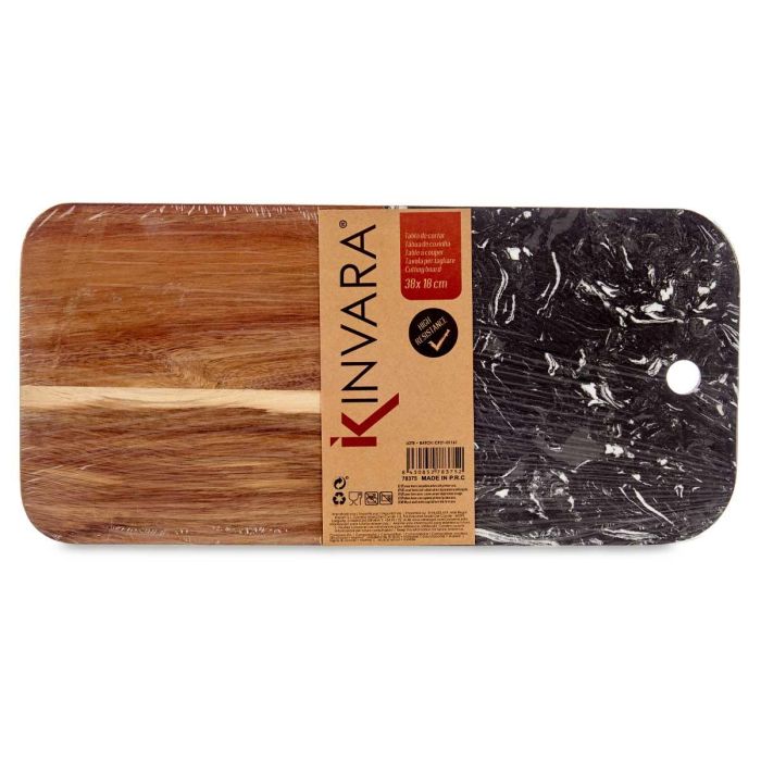 Tabla Cortar Madera Y Marmol Negro 38Cm Kinvara (8 Unidades) 2 Tabla Cortar Madera Y Marmol Negro 38Cm Kinvara (8 Unidades) 2