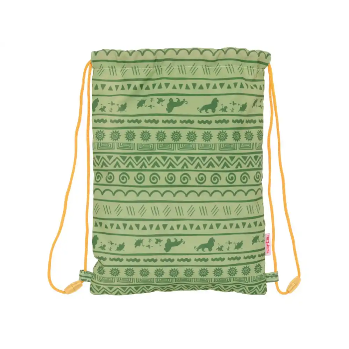 Bolsa Mochila con Cuerdas Mufasa Verde Beige 26 x 34 x 1 cm 1