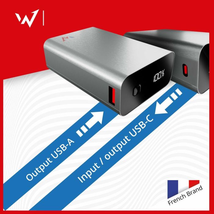 Powerbank Wonder Wonder WX20 Plateado 20000 mAh 2 Powerbank Wonder Wonder WX20 Plateado 20000 mAh 2